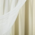 Best Home Fashion Mix & Match Tulle Blackout Curtain With Attached