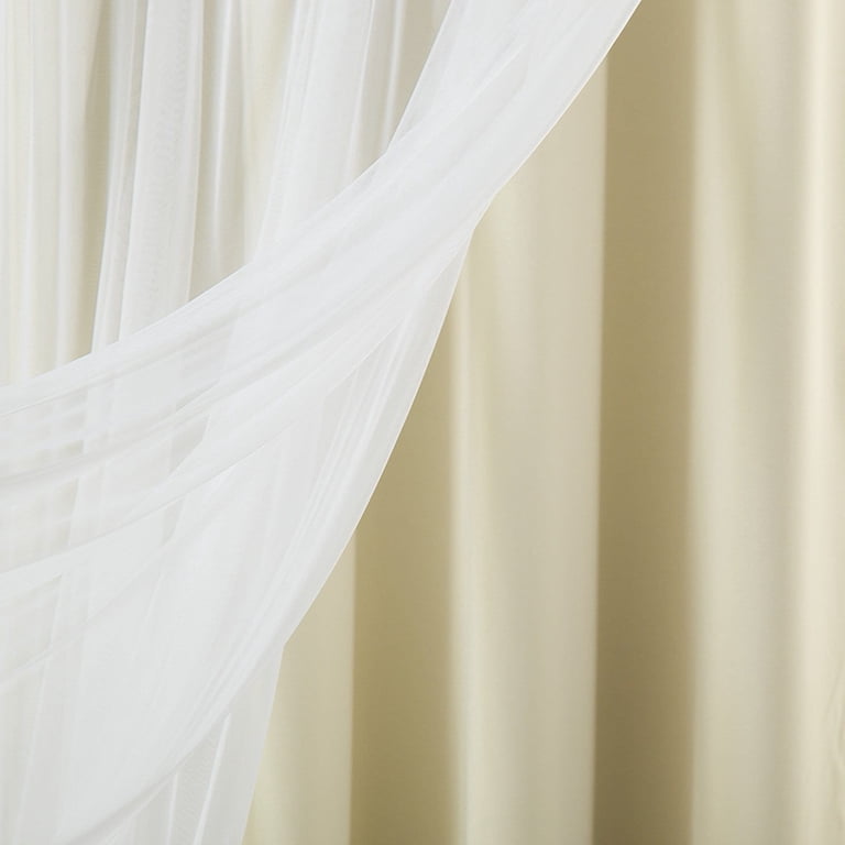 Best Home Fashion Tende Oscuranti E Tulle In Pizzo – Set Da 4 Pezzi, Colore Vapor, 132x243 Cm, Con Occhielli In Acciaio Nichelato, Morbidi E Innovativi