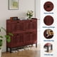 thumbnail image 3 of Yeshouse Zapatero de 4 cajones abatibles con estantes ajustables, organizador de zapatos oculto de gran capacidad, zapatero de madera independiente para entrada, pasillo y sala de estar, 3 of 9