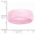thumbnail image 5 of Ceramic Pink 8mm Polished Band, 5 of 9