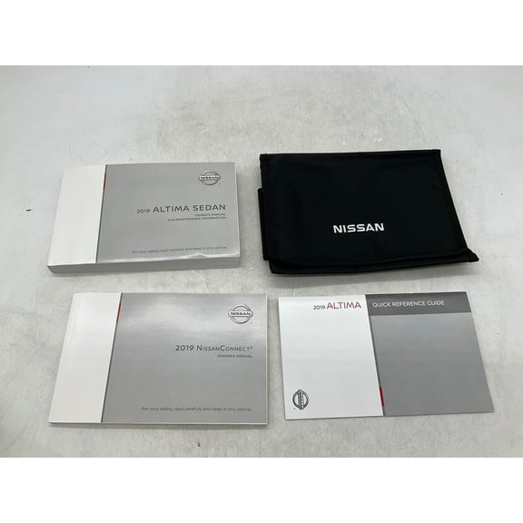 2019 Nissan Altima Sedan Owners Manual Handbook with Case OEM D01B22024