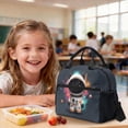 thumbnail image 4 of Kuiaobaty Cat Astronauts Print Backpack and Lunch Bag Set for Teens Planet Print Backpack Pencil Case with Zipper Roomy Sturdy Bookbag Lunch Box with Adjustable Strap for School Picnic, 4 of 7