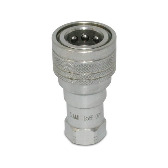 3/8? NPT ISO 7241-B Quick Disconnect Hydraulic Female Coupler