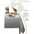 thumbnail image 3 of Color Gradient Pattern Tablecloth Square Table Cloth 60x60, Waterproof Outdoor Table Cloth Decorative Table Cover Protectors, Washable Table Cover for Kitchen Dinning Party, 3 of 8
