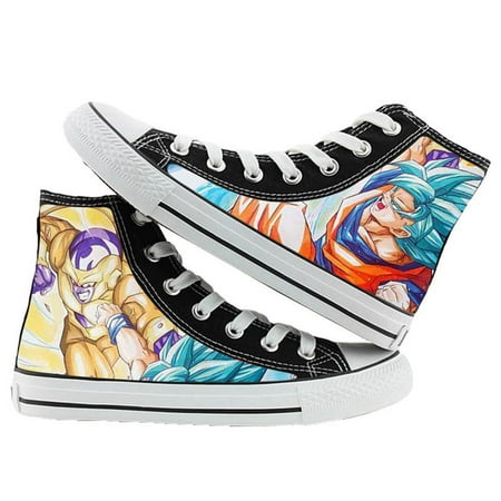 

Japanese Anime Dragonball Titan Printed Canvas Sneakers High Top Lace ups Casual Walking Shoes