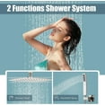 thumbnail image 6 of Brushed Nickel Shower System Bathroom 12 Inches Rain Shower Head with Handheld, 6 of 14