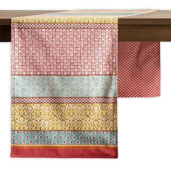 Maison d' Hermine Provence 100% Cotton Table Runner for Party | Dinner | Holidays | Kitchen | Spring/Summer [Double Layer (14.5 Inch by 72 Inch)]