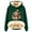 Dark Green, variant on Women Christmas Outfit Festive Ladies' Cow Print Hooded Jacket Cozy Winter Pullover Outerwear Top Green M