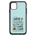 thumbnail image 1 of DistinctInk Custom SKIN / DECAL compatible with OtterBox Symmetry for iPhone 11 Pro (5.8" Screen) - Acts 16:31 - Believe in the Lord Jesus Christ, 1 of 5