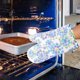 thumbnail image 5 of Long Silicone Gloves Kitchen Microwave Oven Baking Insulation Fancy Fabric Gloves, 5 of 6