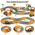 thumbnail image 4 of Set de pista de carreras de construcción TGJH con 2 coches eléctricos, 4 of 7
