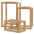 thumbnail image 5 of American Metalcraft BAMRSET American Metalcraft BAMRSET Rectangular Frame Riser, Bamboo, Set of 3 Bamboo, 5 of 5