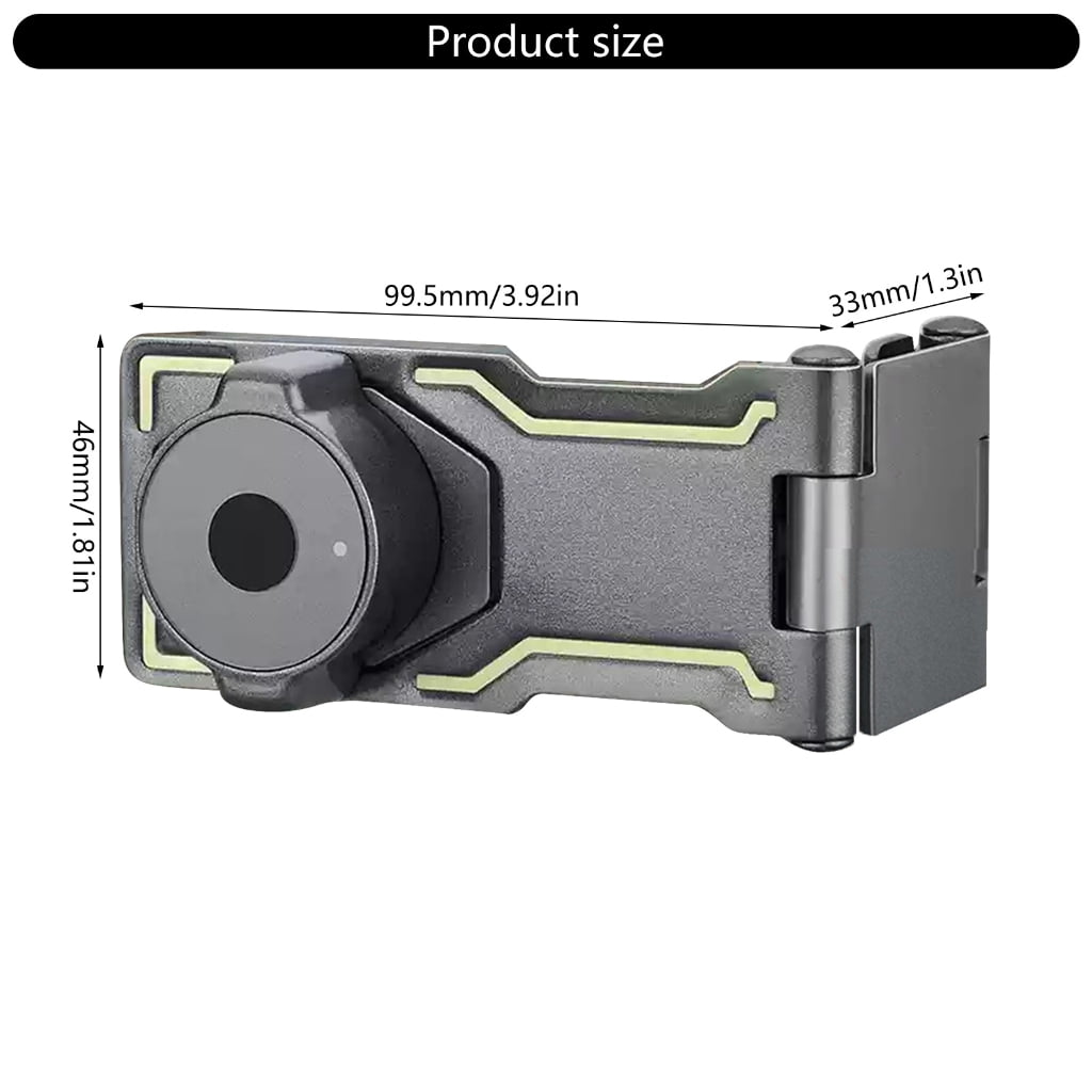 lanema Cabinet Fingerprints Lock Lockable Hasp Lock for Cabinets Barn Door Closet Box