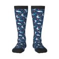 thumbnail image 1 of Gaeub Chaussettes Design Imprimé Requins de Mer Chaussettes Hautes Extensibles pour Hommes Femmes Adolescents, Chaussettes de Softball Soccer pour Randonnée, Sport, 1 of 1