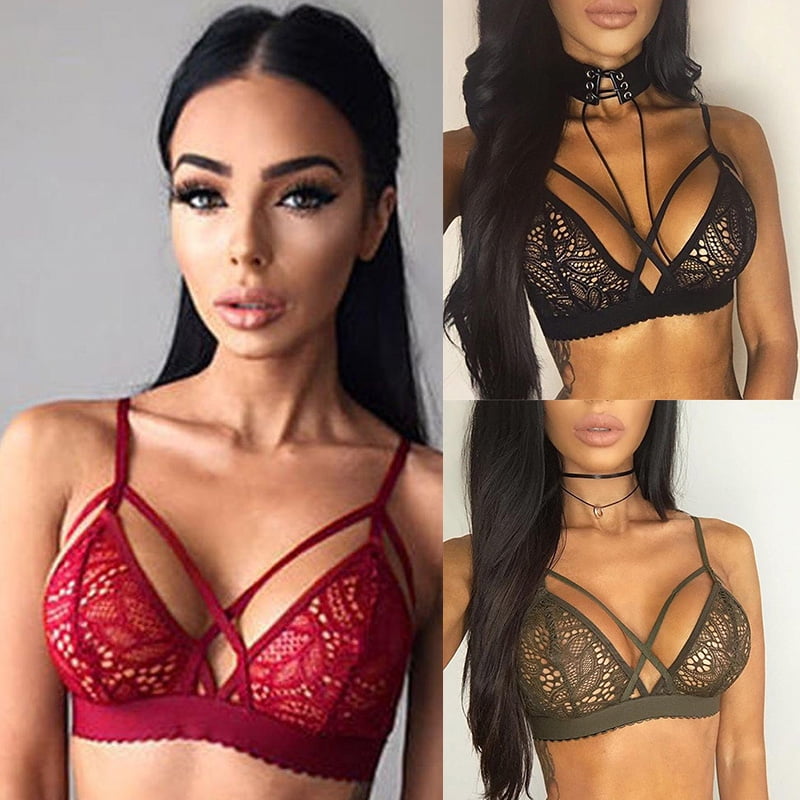 Sexy Deep V Belt Bras For Women Low Cut Push Up Sexy Lingerie U Bra