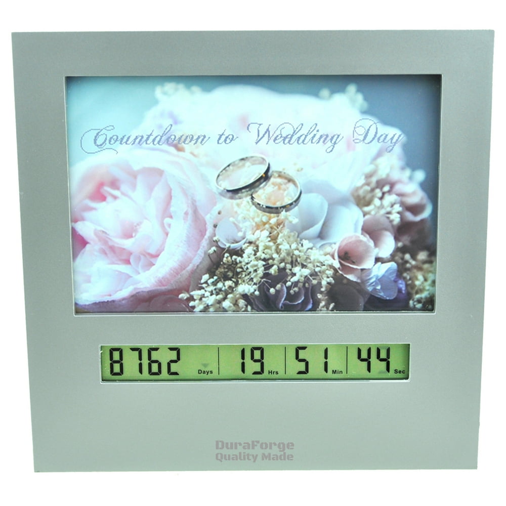 Wedding Countdown Clock with Large Digital Display Day Timer & 4x6