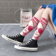 thumbnail image 3 of Lsque Ace Of Diamonds Lady Printed Crew Socks Men's Women's LightWeight Thin Casual Calf Socks ,Knee High Socks,Cotton Socks, 3 of 9