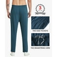 thumbnail image 5 of MoFiz Men Super Soft Modal Sleep Pants Stretch Pajama Pants Blue 2XL, 5 of 6