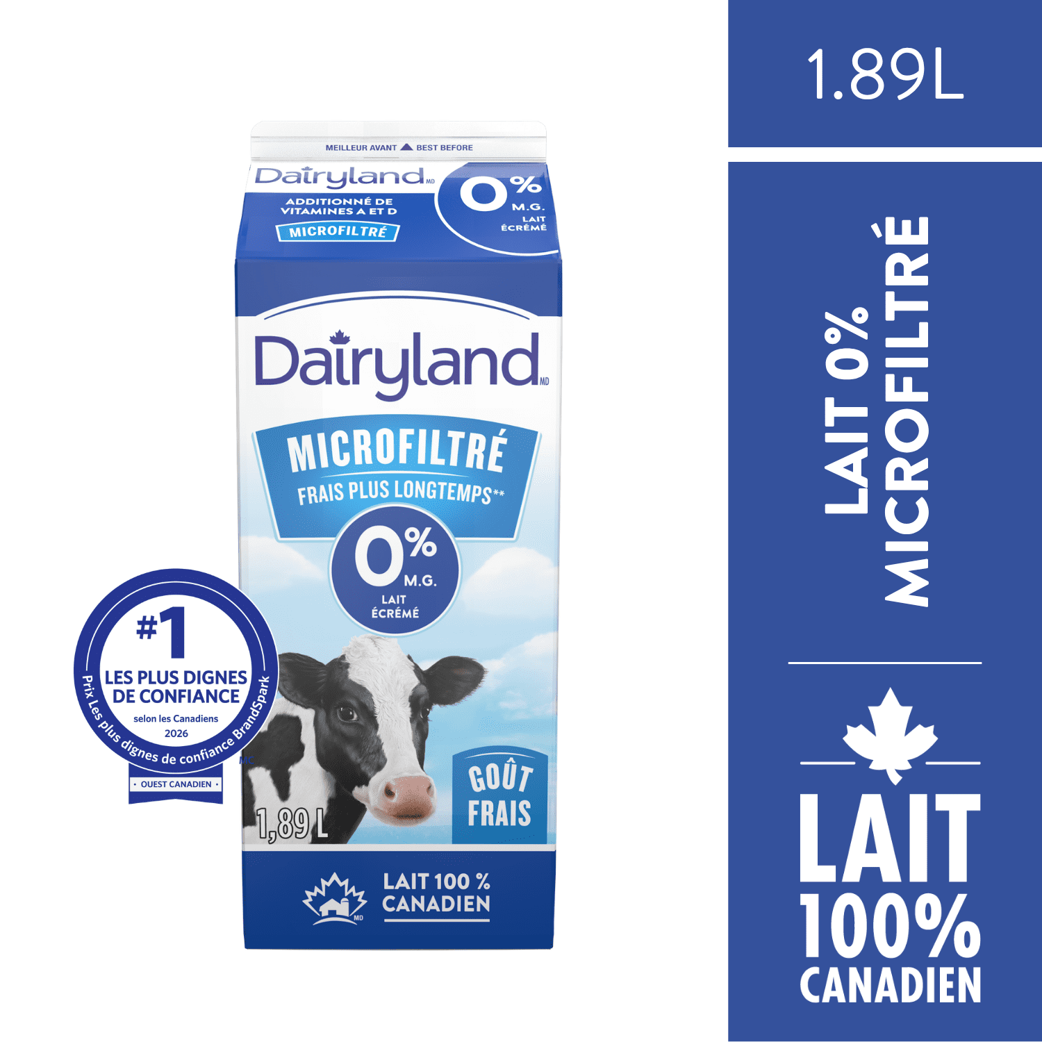 Dairyland Lait Écrémé Microfiltré