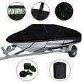 thumbnail image 3 of 11-22FT Boat Cover Marine Grade Waterproof Heavy Duty V-Hull Boat Cover Sun-Proof Fade-Resistant, 3 of 6