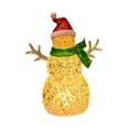 thumbnail image 3 of Decoración navideña de muñeco de nieve Strade Fareast Limited iluminada Bufanda verde, 3 of 8