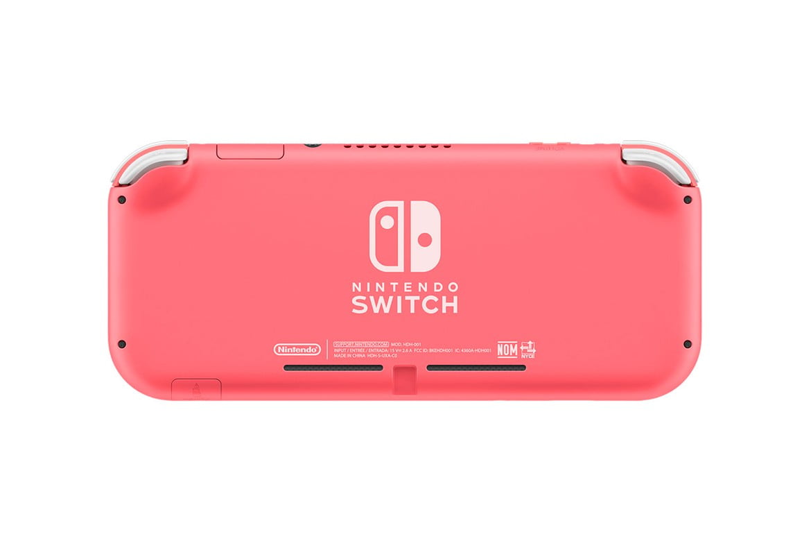 Nintendo Switch Lite (Coral) Bundle with Super Smash Bros and 6Ave Cleaning  Kit