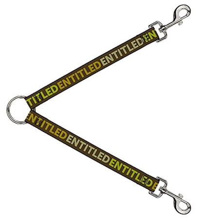 Buckle-Down Leash Splitter - ENTITLED Tonal Greens - 1 Wide - 30 Length