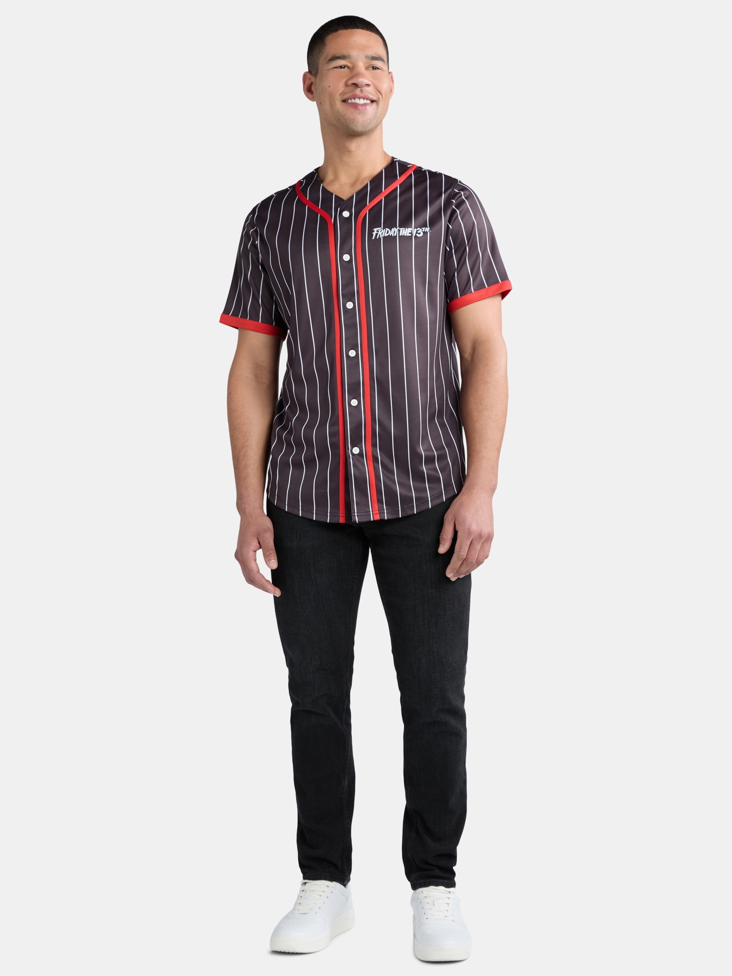 Friday the 13th Men's and Big Men's Graphic Baseball Jersey, Sizes XS-3XL