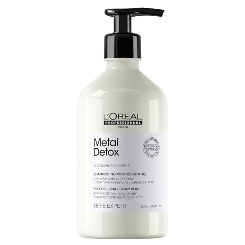 L’Oreal Professionnel Metal Detox Shampoo | Hard Water Chelating Shampoo | Removes Metal Build Up | Protect Color & Add Shine | Paraben & Sulfate