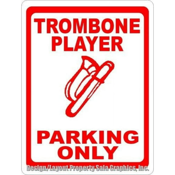 Trombone Player Sign