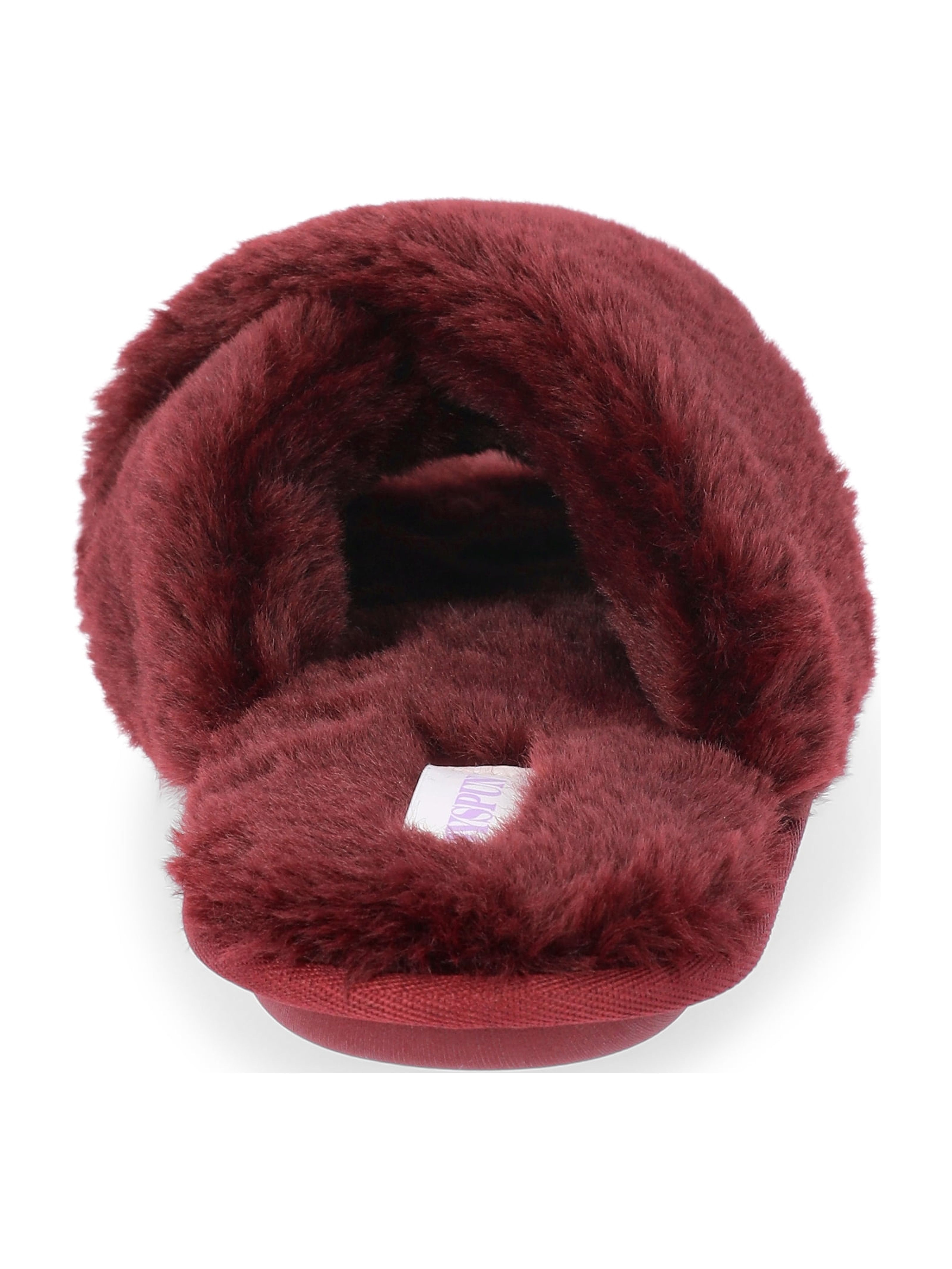 Joyspun Women's Faux Fur X-Band Slippers