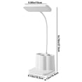thumbnail image 3 of Rechargeable LED Desk Lamp With Pen Holder 3 Brightness Modes Compact Study Light For Home Dorm Reading, 3 of 8