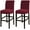 Dark Red, variant on Namzi 2 Pack Stretch Bar Stool Covers Pub Counter Stool Chair Covers with Back Washable Barstool Seat Slipcover with Elastic Bottom (Grey)