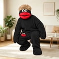 thumbnail image 2 of Faraee Kids Adults Funny Big Mouth Monster Footed Onesie Soft Plush Cartoon Jumpsuit with Shoes Silly Fleece Hooded Halloween Outfit, 2 of 6