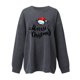 thumbnail image 2 of Gibobby Sudadera Navidad mujer Sudadera con capucha estampada navideña holgada para mujer con mangas hasta los hombros(Gris oscuro,XG), 2 of 3