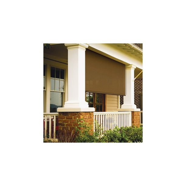 Coolaroo Brown RollUp Exterior Window Shade Coolaroo Brown RollUp Exterior Window Shade