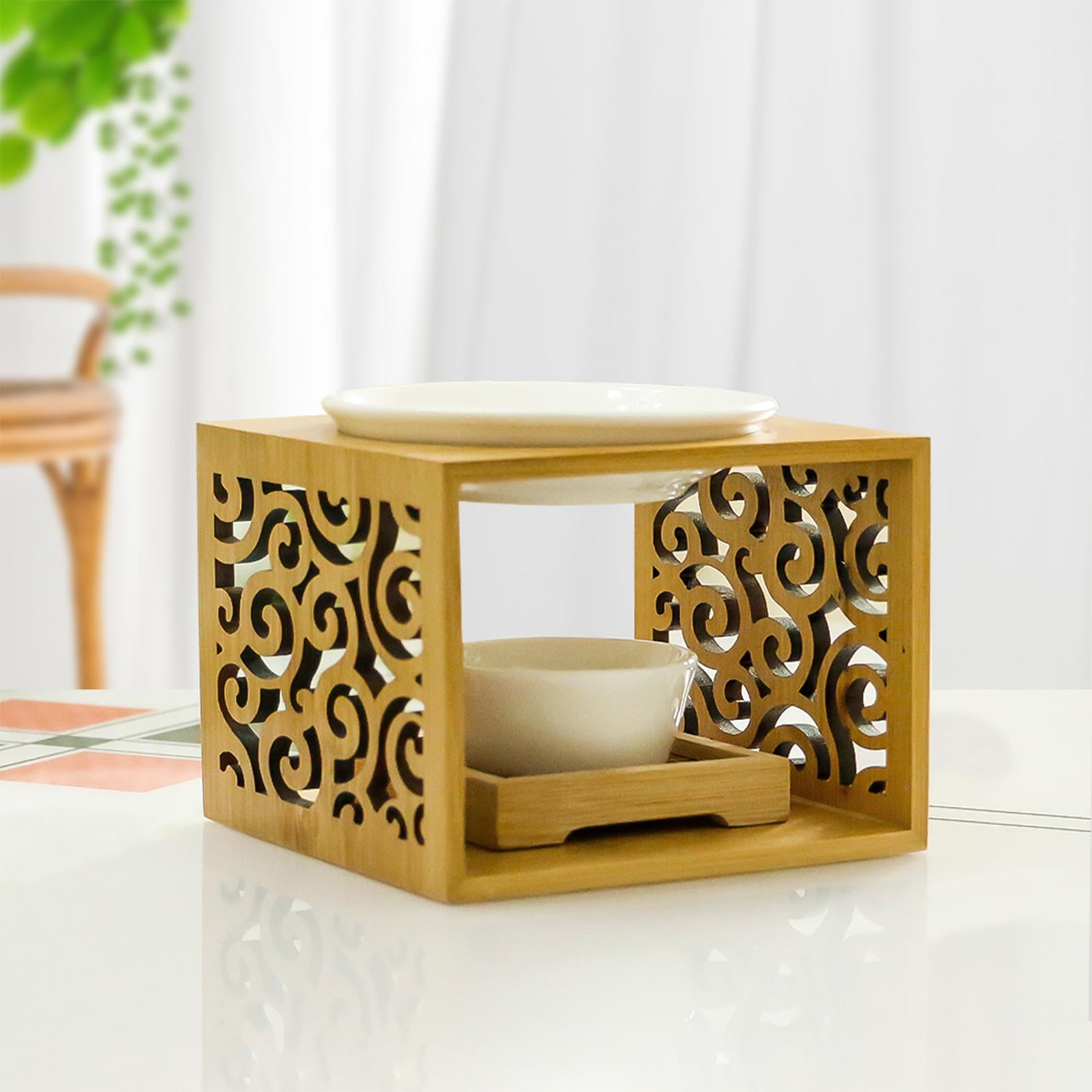 WLPZXP Ceramic Tealight Candle Holder Aromatherapy Oil Burner,Essential Oil Incense Aroma Diffuser Furnace Home Living Room Yoga Decor