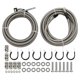 thumbnail image 1 of Línea de combustible ,Kit de línea de combustible de acero inoxidable QFF0015SS,Kit de reemplazo de cable de gas de la línea de combustible ,Kit de línea de, 1 of 8