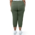 thumbnail image 3 of Athletic Works Women's Plus French Terry Athleisure Capri Jogger Pants, size 1X-5X, 3 of 8