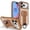 Brown, variant on Case For Apple iPhone 17e / 16e 6.1-inch, Compatible With MagSafe,Integrated Retractable Metal Ring Holder ShockProof Protective Car Mounted Magnetic Case,Green,For iPhone 17e/16e