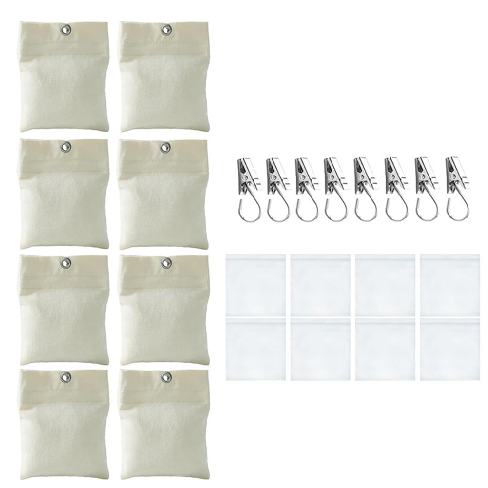 8pcs Outdoor Curtain Sandbag Weighted Bags Canvas Balcony Drapery Weights Bottom Bags For Pergola Drapes Cabana Gazebo Garden