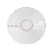 100 Pack Smartbuy CD-RW 1-12X 700MB/80Min High Speed Logo Rewritable Blank Data Media Disc