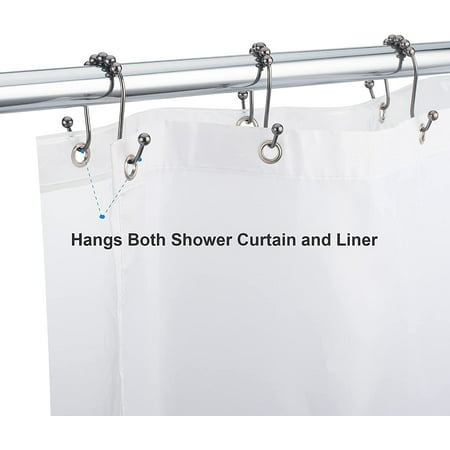 Bathroom Shower Curtain Liner Rod, How To Prevent Rust On Shower Curtain Rings
