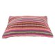 thumbnail image 3 of Funda de almohada kusrkot india con patrón de algodón a rayas decorativa hecha a mano Rosado, 3 of 8