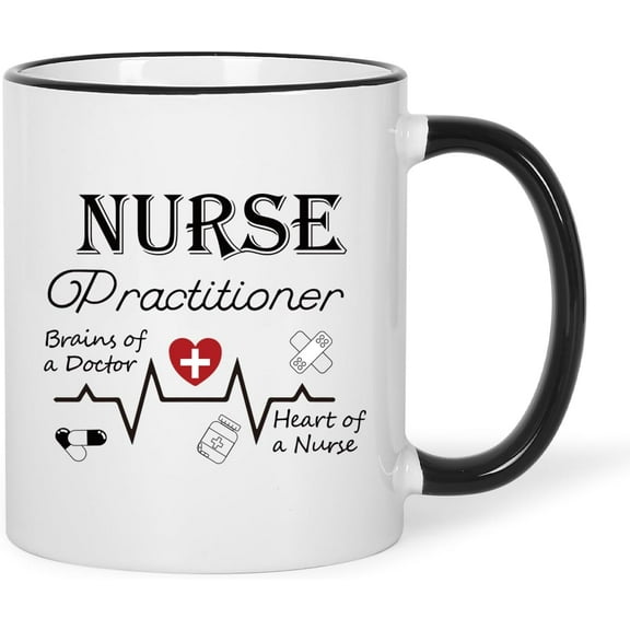 Jogskeor Nurse Practitioner Gifts Coffee Mug, Nurse Week Appreciation Nursing School Graduation Gifts