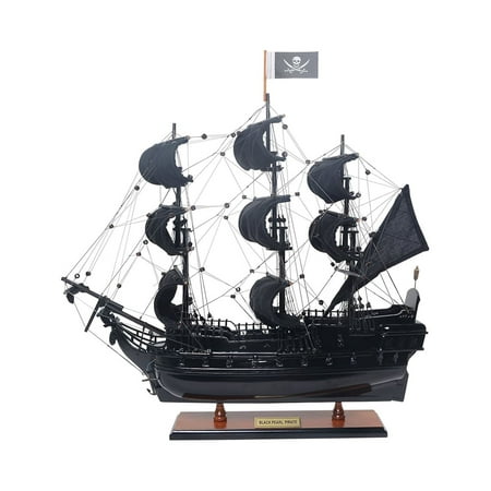 UPC: 0640901138619 | Old Modern Handicrafts T358 Black Pearl Pirate Ship – Small