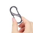 thumbnail image 5 of 8PCS Opening S Type Carabiner, Double End Quick Clip Multi Function Metal Hook, Carabiner for Outdoor & Daily Use - C, 5 of 5