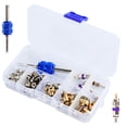 thumbnail image 2 of 40Pcs AC Valve Core Kit R12 R134a Car Air Conditioner Valve Core Accessories Portable Refrigeration Tire Valve Stem Core Assortment Kit with Remover Tool for Mechanics Most Cars, 2 of 8