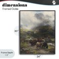 thumbnail image 4 of Stupell Industries Rustic Lodge Moody Highland Cows Herd Black Framed Giclee Art, 24 x 30, by Arlington Prints, 4 of 8