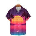 thumbnail image 5 of USNSM Mens Big and Tall Hawaiian Shirts Regular Fit Short Sleeve Button Down Shirt Summer Outdoor Casual Holiday Beach Printed Shirts Multicolor L, 5 of 5
